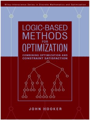 cover image of Logic-Based Methods for Optimization